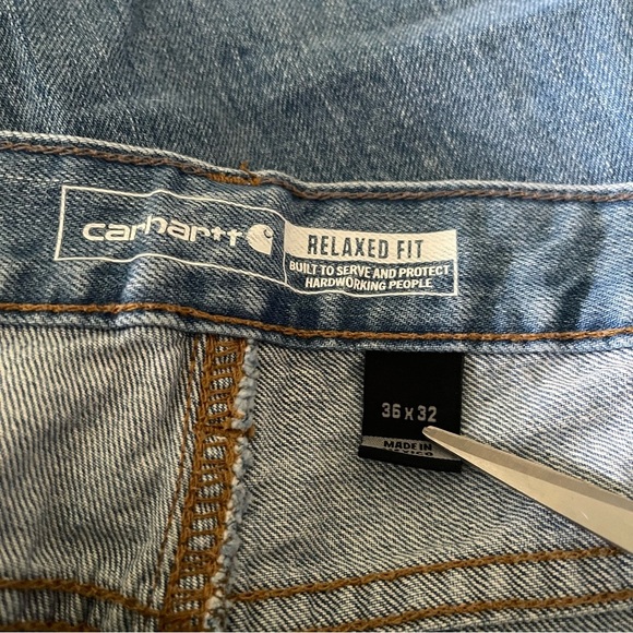 Carhartt Mens Relaxed Fit Jean Size 36 X 32 - Picture 6 of 7